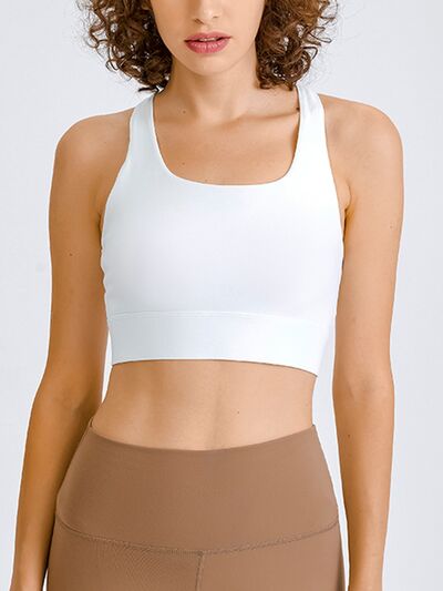 Racerback Cropped Sports Tank