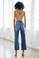 High Rise Slim Wide Leg Jeans