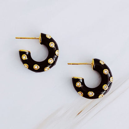 Jeweled Candy Everyday Hoop Earrings