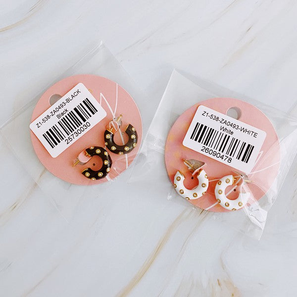 Jeweled Candy Everyday Hoop Earrings