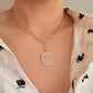 Glam Edge Coin Link Chain Necklace