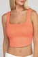 Cotton Square Neck Cropped Cami Top