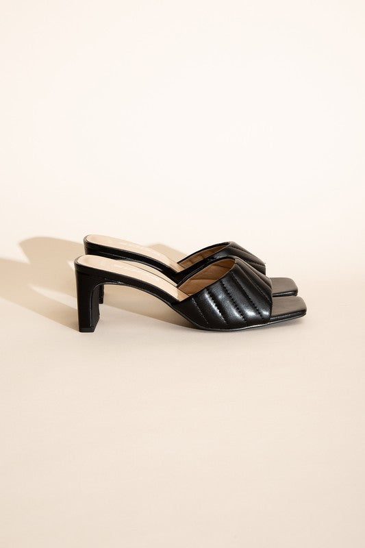 W-NINA Slide Mule Heels